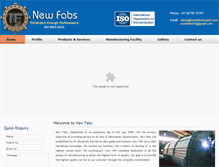 Tablet Screenshot of newfabsranipet.com